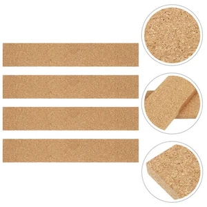 4 Pcs Cork Strip Bulletin Board Announcement Strips Corkboard for Office - Picture 1 of 12
