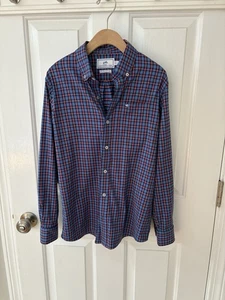 Southern Tide Jungen kariertes Langarm Button-Down Hemd L 12 14 blau Performance - Bild 1 von 7