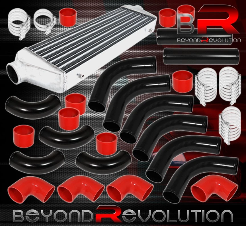 Diy Turbo Charger Fmic Intercooler+12X Piping Pipe Kit Tbolt Clamps Coupler 2.5" Foto 1 de 1
