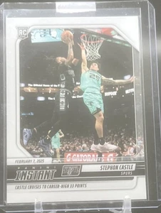Stephon Castle RC 2024-25 Panini Instantáneo #331 SP/281 San Antonio Spurs Novato - Imagen 1 de 2