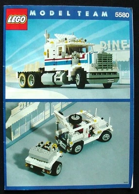Two Lego Model Team 5580 Highway Rig Sets – Build Both Vehicles Simultaneously - Image 1 of 3