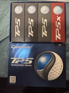 1 Dozen (12) NEW TaylorMade Golf Balls (3) TP5x ๐ฅ (9) TP5 ๐ฆ In Box - Picture 1 of 1