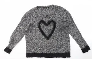 Heart & Soul Women's Grey Pullover Jumper Size 18 - Picture 1 of 12