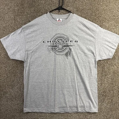 Винтажная футболка Steve & Barry's Chrysler размер 2XL серая с коротким рукавом - Изображение 1 из 4