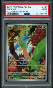 PSA 9 MINT Tropius 195 Paldea Evolved Pokemon Card - Foto 1 di 2
