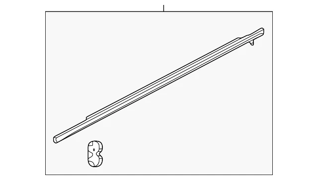 正品 2011 - 2017 年本田奥德赛 - 成型总成 R 前门 72410-TK8-A11 — 第 1/2 张图片