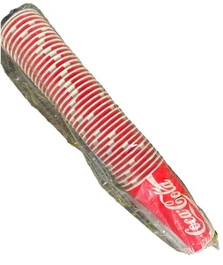 Vtg Sweetheart Coca Cola Wax Cups Sleeve of 40 Cups NOS Sealed in Package - Picture 1 of 7
