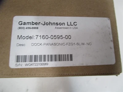 GAMBER JOHNSON 7160-0595-00 TabCruze Dock for Panasonic NEW - Image 1 of 4