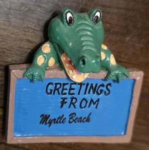 25/8" Gator Myrtle Beach SC Alligator South Carolina Spind Kühlschrankmagnet Souvenir - Bild 1 von 4