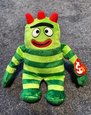 TY Beanie- BROBEE- Yo Gabba Gabba Gorro de Pelúcia (2014) NOVO com Etiquetas - Imagem 1 de 4