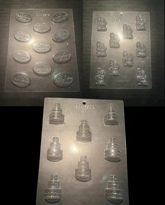 Конфеты шоколад формы для свадьбы набор из 3 CK90-15516, 90-15532, 90-15508 - Изображение 1 из 4