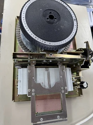 Embosser Credit Card ID Card Embossing Machine PVC Stamping 72-Char Missing Part - Image 1 of 4