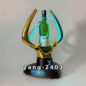 Bar Colorido Cuerno de Ciervo Asiento de Vino Atmósfera Prop Champán Vino Tinto Base de Exhibición - Imagen 1 de 14