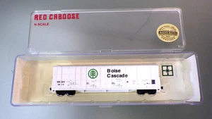 N-Scale Train RED CABOOSE Thrall Box Car in Box BOISE CASCADE RN-17407-7 * MTL's - Picture 1 of 6