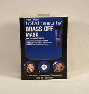 Matrix total results Brass Off Mask custom neutralization BOX of 10 1oz PACKETS - Picture 1 of 6