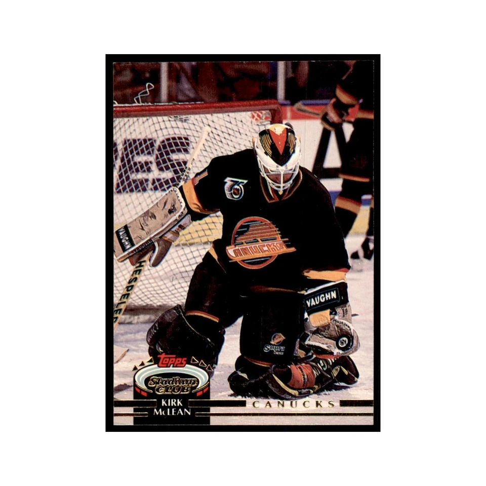 1992 Stadium Club Kirk McLean Hockery Cards #193 - Image 1 of 3