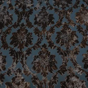 Damask Lightweight Velour Furnishing Fabric By The Metre - Picture 1 of 1