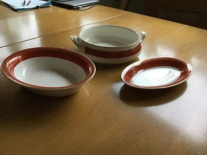 Vintage Lot of 3 W S GEORGE DERWOOD Dishes - Rare!! - - Picture 1 of 5