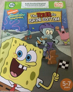 LEAP FROG TAG SPONGEBOB SQUAREPANTS THE TOUR DE BIKINI READING BOOK NEW 5-7 - Picture 1 of 6