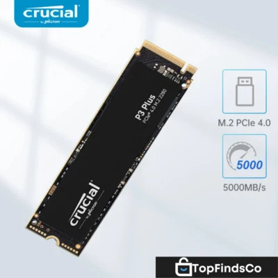 SSD NVME M2 CRUCIAL P3 Plus Pc Ps5 Xbox 5000Mbs - Immagine 1 di 4