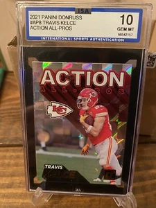 2021 Panini Donruss Action All-Pros Travis Kelce #AP8 ISA 10 - Picture 1 of 2