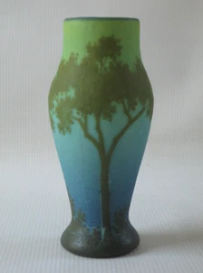 AMALRIC WALTER – Nancy, France - Art Nouveau Earthenware Vase – Scenic Landscape - Picture 1 of 24
