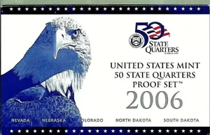 Juego de prueba de 50 cuartos de estado 2006 como nuevo de EE. UU. - en caja con certificado de autenticidad - Imagen 1 de 5
