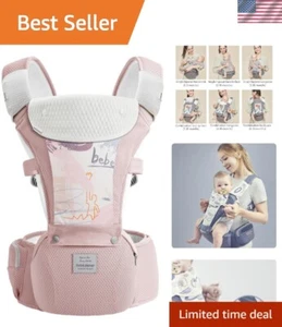 Safety-Certified Pink Hip Seat Baby Carrier for Newborn to Toddler - 0-36 Months - Picture 1 of 9