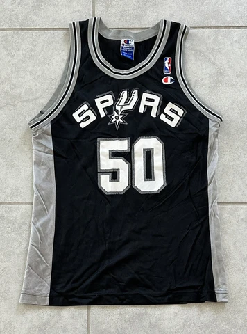 Vintage Champion San Antonio Spurs #50 David Robinson Basketball Jersey Size 40 Cover