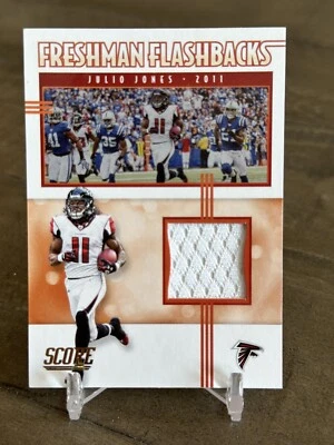 2020 Score Julio Jones Freshman Flashbacks #FF-JJ Player-Used/Worn! - Image 1 of 3