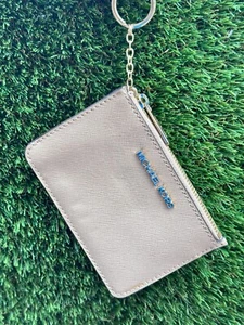 MICHAEL KORS Jet Set Travel Top Zip Card Case Coin Pouch Geldbörse Beige - Bild 1 von 9