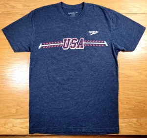 Team USA T-shirt Men's Medium Blue White Adult Swimming Missy Franklin 2016 Tee - Picture 1 of 7
