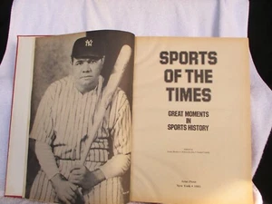 1981 Arno Press Sports of the Times As Reported By THE NEW YORK TIMES Book - Picture 1 of 2