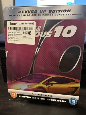 Fast & Furious 10 4K UHD & Blu Ray Steelbook UK Release NEW & SEALED - Image 1 of 4