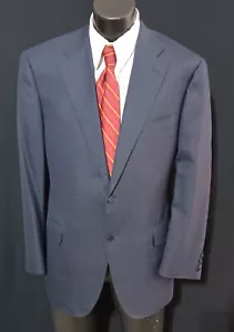 Canali 1934 Sport Coat Dark Blue Subtle Check 44R Current Dual Vents - Picture 1 of 7