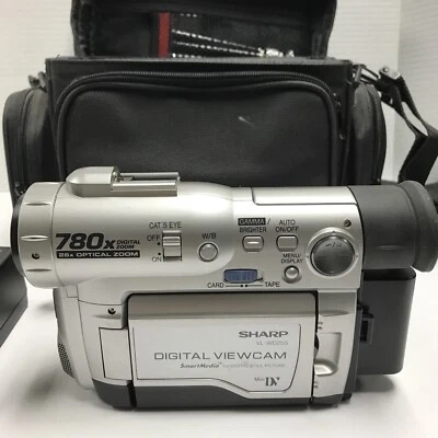 Sharp VL-WD255 Mini DV Camcorder Video Recorder Digital Viewcam BUNDLE *READ* - Image 1 of 4