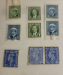 LOT OF 9 VINTAGE ALL DIFFERENT MINT Foreign/ U.S. POSTAGE STAMPS - Picture 1 of 3