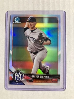 2018 Bowman Draft #BDC-20- TREVOR STEPHAN Refractor Rookie RC SP Photo Variation - Image 1 of 2
