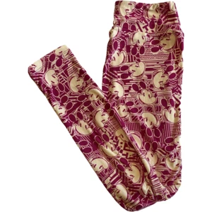 LuLaRoe Mikey Mouse Print Leggings size OS - Picture 1 of 3