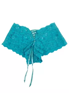 Native Intimates Bikini Underwear Panty Teal Lace Small Single Piece - Picture 1 of 5
