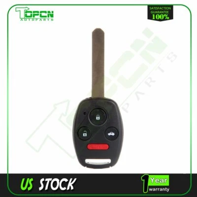 Llavero de coche con control remoto de entrada sin llave para Honda Accord 2003 2004 2005 2006 Foto 1 de 4