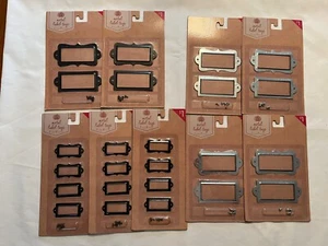 Metal Label Tags With Brads - Picture 1 of 4
