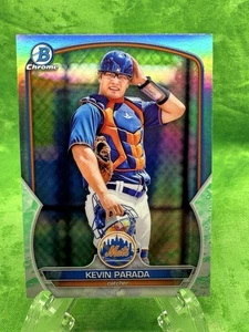 Kevin Parada - Lunar Glow - 2023 Bowman Chrome #BCP-91 New York Mets - Picture 1 of 11