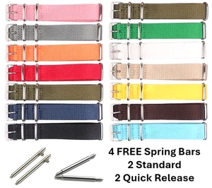Militar 18 20 22mm Multicolor MoD Nylon Correa Reloj Pulsera Correa Hebilla - Imagen 1 de 22