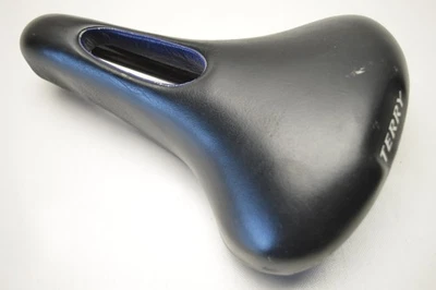 BICICLETA TERRY LIBERATOR MUJER NEGRO AZUL CUERO ASIENTO SILLÍN 245 MM X 163 MM Foto 1 de 4