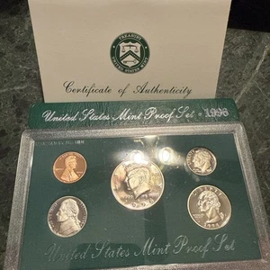 1996 Clad Proof Set U.S. Mint Original Government Packaging OGP COA - Picture 1 of 7