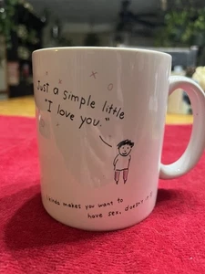 Taza de cerámica Shoebox Greetings 1989 “Just A Simple Little I Love You” - Imagen 1 de 7