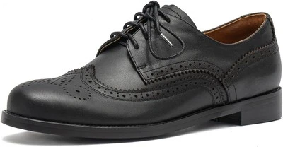 Vestido Oxford Feminino Oneeno Brogue Couro com Cadarço Tamanho 9 - Imagem 1 de 4
