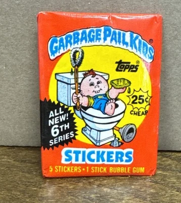 1986 Garbage Pail Kids 6th Series Unopened Wax Pack - Image 1 of 2