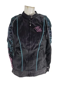 Chaqueta de motocicleta Harley Davidson para mujer de malla tribal floral / talla XL / - Imagen 1 de 8